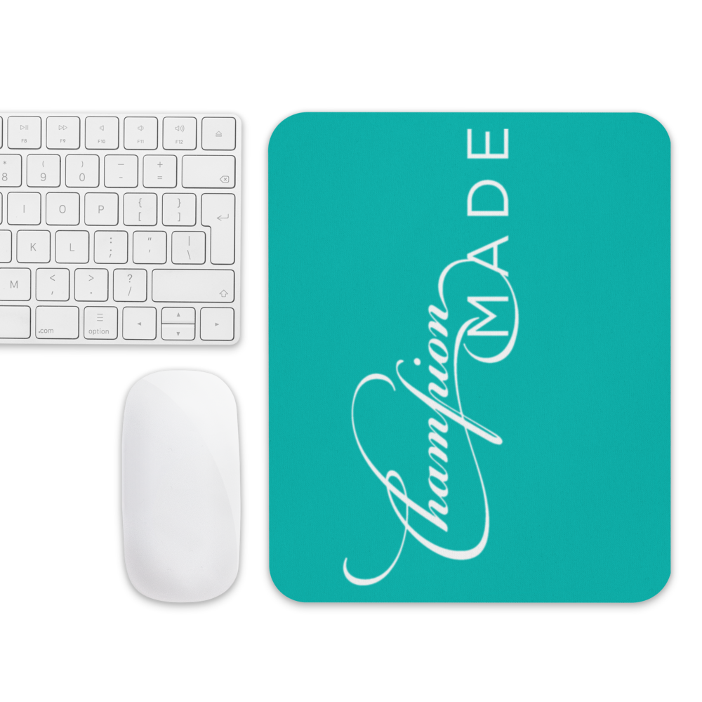 Iris Blue Champion Made Mouse pad