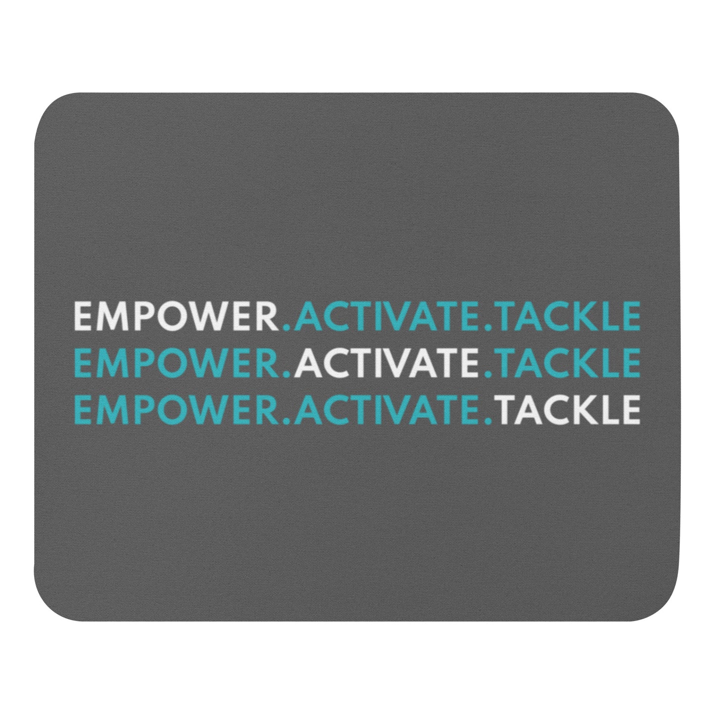 Grey Step & Repeat E.A.T. Mouse pad